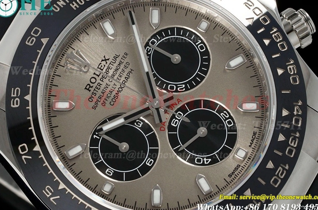 Clone Dial 40mm SS VSF 116519 Grey SS DD4130 Daytona Super 0402